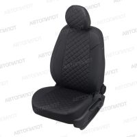 Чехлы Автопилот Экокожа Ромб на Peugeot Expert (8 мест) 2007-2016 г.в. Чехлы Автопилот Экокожа Ромб на Peugeot Expert (8 мест) 2007-2016 г.в.