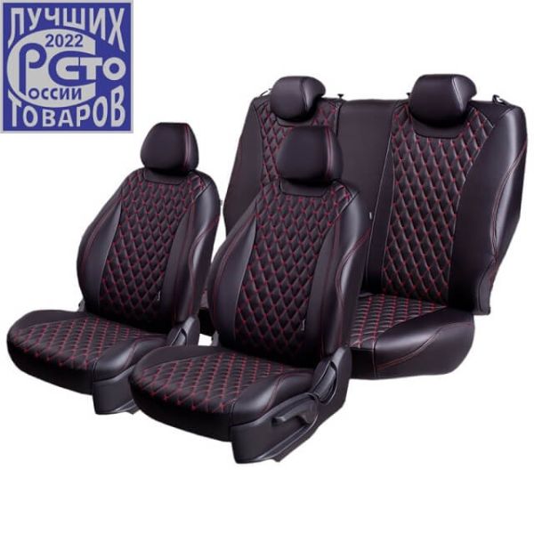 Чехлы Премиум Экокожа Байрон Ромб на Peugeot 301 2013-2016 г.в. Чехлы Премиум Экокожа Байрон Ромб на Peugeot 301 2013-2016 г.в.