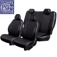 Чехлы Премиум Экокожа Байрон Ромб на Peugeot 301 2013-2016 г.в. Чехлы Премиум Экокожа Байрон Ромб на Peugeot 301 2013-2016 г.в.