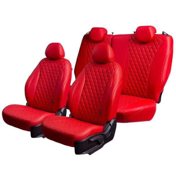 Чехлы Премиум Экокожа Байрон Ромб на Peugeot 301 2013-2016 г.в. Чехлы Премиум Экокожа Байрон Ромб на Peugeot 301 2013-2016 г.в.