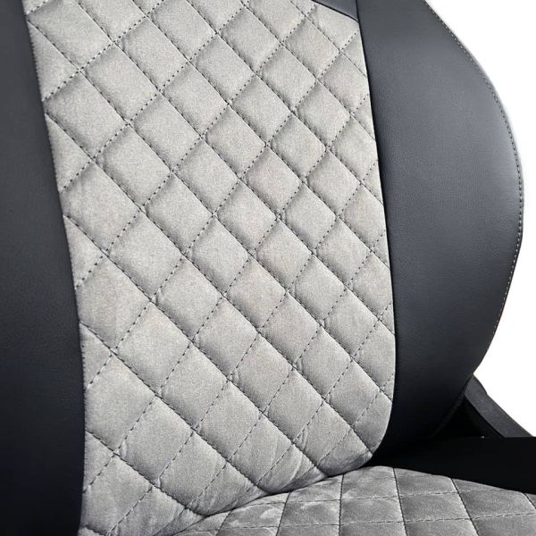 Чехлы Алькантара на Kia Spectra Чехлы Алькантара на Kia Spectra