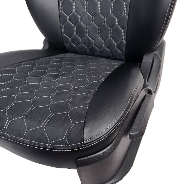 Чехлы Алькантара на Kia Spectra Чехлы Алькантара на Kia Spectra