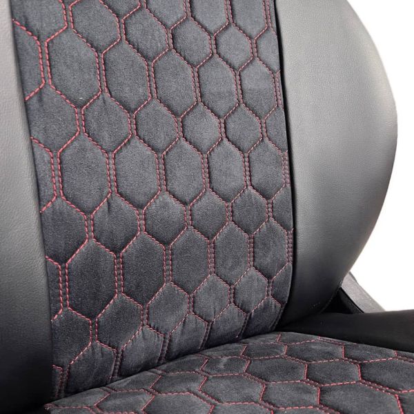 Чехлы Алькантара на Kia Spectra Чехлы Алькантара на Kia Spectra