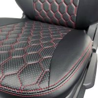 Чехлы Экокожа Ромб на Kia Spectra 2004-2011 г.в. Чехлы Экокожа Ромб на Kia Spectra 2004-2011 г.в.