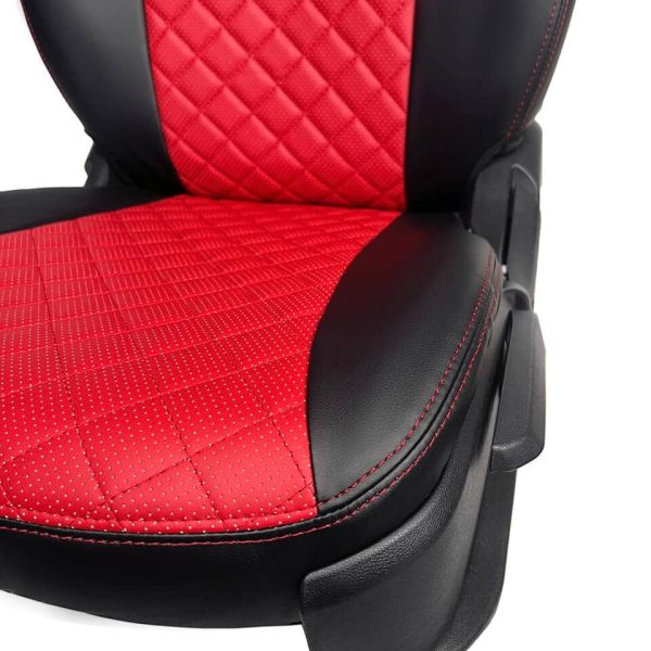 Чехлы Экокожа Ромб на Kia Spectra 2004-2011 г.в. Чехлы Экокожа Ромб на Kia Spectra 2004-2011 г.в.